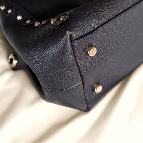 COACH Edie 31 Silver Stud/Floral Rivets Classic Handbag - Picture 14 of 16